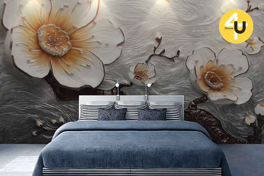 Biến Bức Tường Đơn Điệu Thành Điểm Nhấn Với Giấy Dán Tường 3D