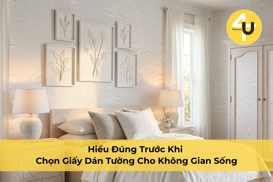 Hiểu Đúng Trước Khi Chọn Giấy Dán Tường Cho Không Gian Sống - 4U House